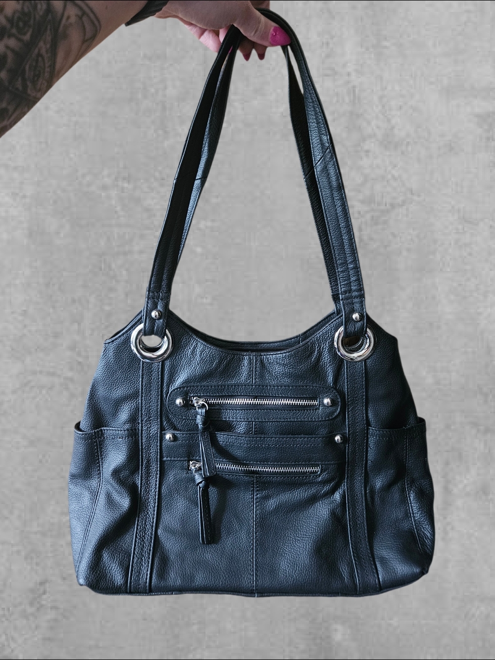 Roma Leather Conceal Carry Purse